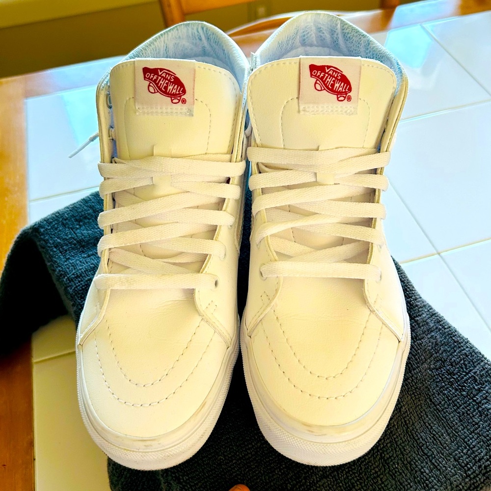 **VANS Sk8-hi White leather CLEAN